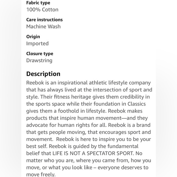 NWT Men’s REEBOK Royal Blue, White and Navy Training Woven Track Pants - Picture 7 of 7